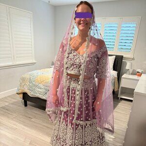 Lehenga Indian Wedding party guest dress - flared skirt